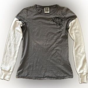 Cyber y2k layered t-shirt